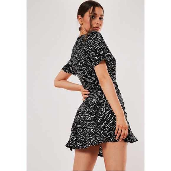 Ruched Ruffle Dress - Picture 3 of 11